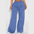 Womens Wide Leg Sweatpants Trendy High Waist Lounge Joggers Loose Fit Elastic Casual Pants With Pockets