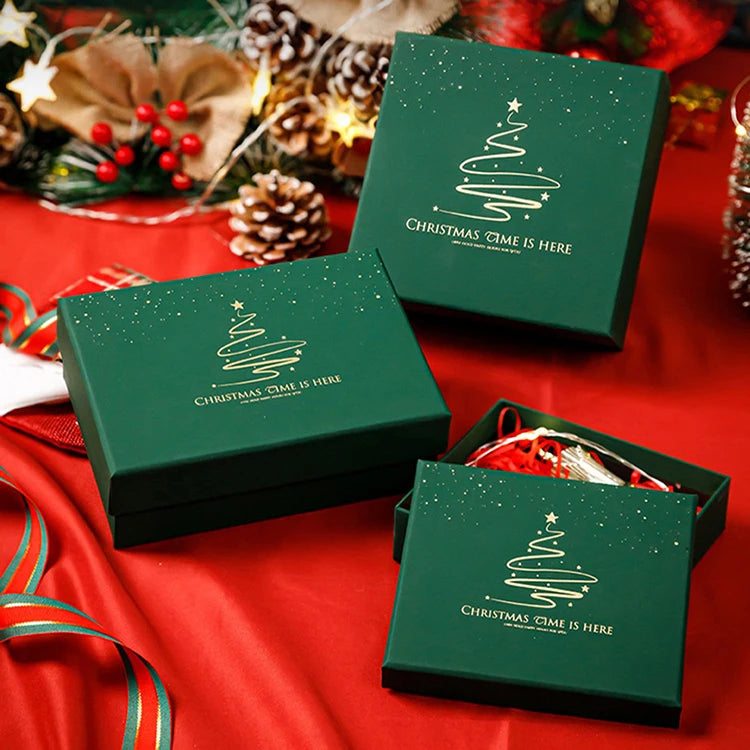 Custom Christmas Advent Calendar Box Empty Series Printed Art Paper with Embossing Matt Lamination for Socks Gift Packaging
