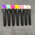 Wholesale Clay Mud Skin Care Applicator Brush DIY Spa Wood Handle Silicone Facial Mask Spatula