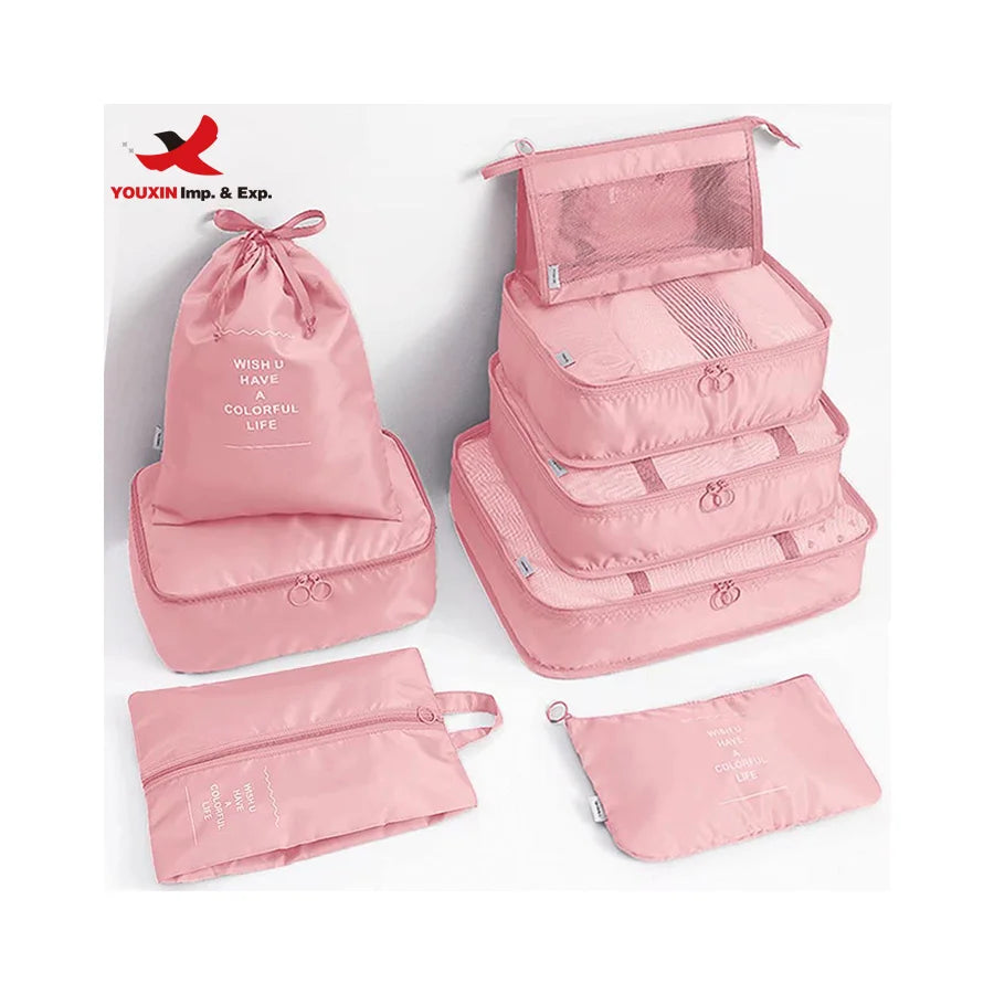 Waterproof Packing Cubes for Travel 8 Pcs Travel Organizer Bags Large Capacity Luggage  Laundry Storage Bag Travel Bag