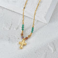 Bohemian Jewelry Fashion Fine Charm Accessories Pearl bar Brown Beaded Chain Necklaces