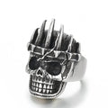 Punk Skull Man Ring Gothic Silver Man Jewelry Stainless Steel Man Ring Jewelry Gift for Husband
