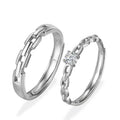 JQ44 Adjustable Ring Zircon 925 Sterling Silver Party Engagement Open Rings Jewelry Simple Fashion Crystal Classic Heart Ring
