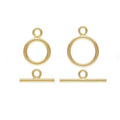 Non Tarnish GF 14K Gold Filled Toggle Ring Bar Clasp for Necklace Bracelet Jewelry Making Findings Accessories