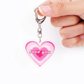 Oem Keychain Acrylic Custom Custom Printed Charms Acrylic Keychain Custom Shape Plastic Keychain