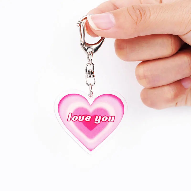Oem Keychain Acrylic Custom Custom Printed Charms Acrylic Keychain Custom Shape Plastic Keychain