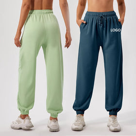XW-KW291 New Best-Selling High-Quality Women's Pants Loose Casual Can Be Worn Outside Drawstring Legs Fitness Sports Jogging Pan