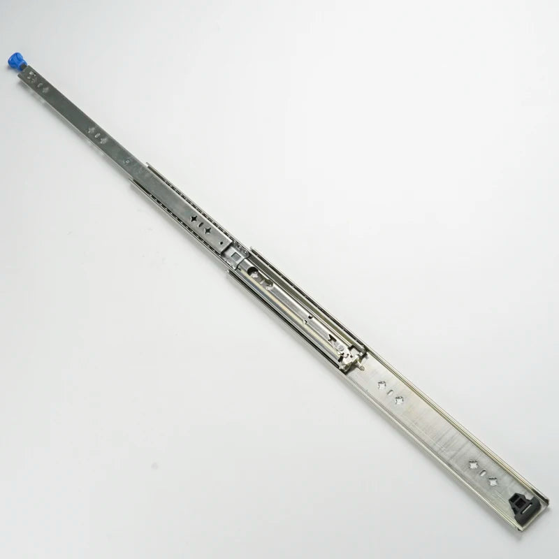 53mm Soft-Closing Cabinet Buffer 3-Fold Cold Rolled Steel Ball Telescopic Channel Furniture Bathroom Living Room Drawer Slide