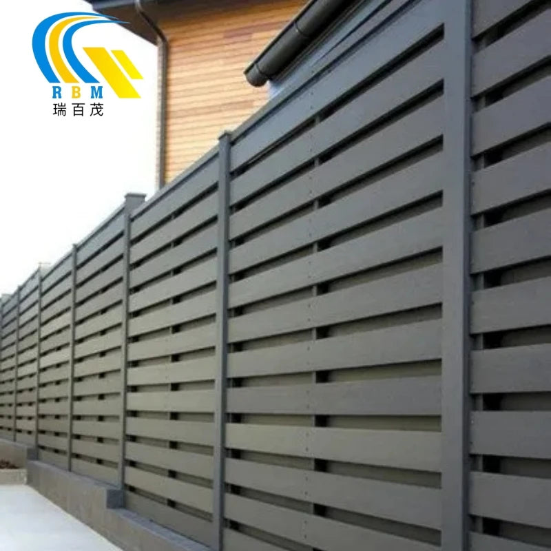 Aluminum Metal Flat Noodles Boundary Wall Fence Easy-to-Assemble Safe Traffic Barriers Private Villa Communities Commuter Areas