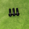 M6x18 Fully Forged Ti6Al4V Grade 5 Titanium Socket Head Cap Screw Taper Conical TORX T25 in PVD Black Rolled Thread MegaBDM