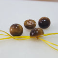 Direct Factory Sale Tiger Stone Hemispherical Sticky Foot Buckle Jade Button Multiple Varieties Yellow Tiger Eye Button