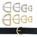 Meetee AL551 23-50mm Universal Curved Bow Belt and Ring Adjustable Alloy Buckle for Handbags Garments Luggage Shoes