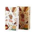 Custom Recycled Natural Kraft Food Potato Chips Popcorn Packaging Square Bottom Paper Bag Offset Printing