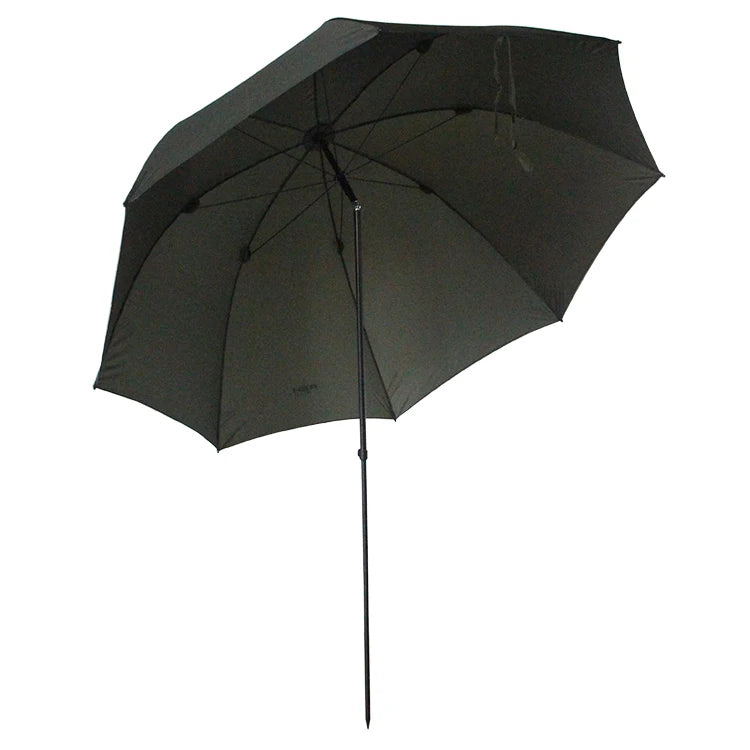 Selco Drop Shipping Waterproof Cloth 190T PA Coating 2.5M Adjustable Height Carp Fishing Brolly Umbrella