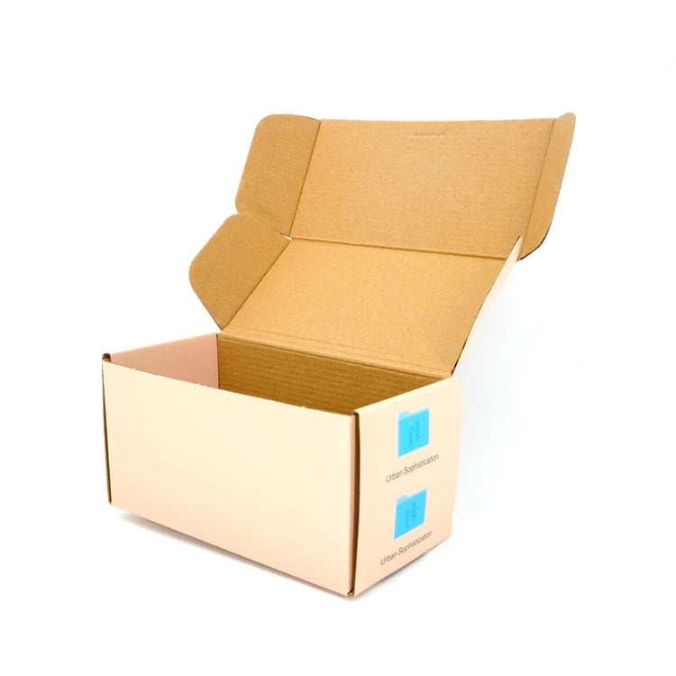 Personalised Box Packaging Embossed Shipping Box Kraft Paper Postage Box with logo