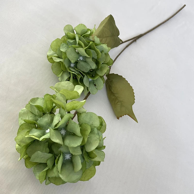 Long Branch  2 Head  Hydrangeas for Wedding Decoration Artificial Plants