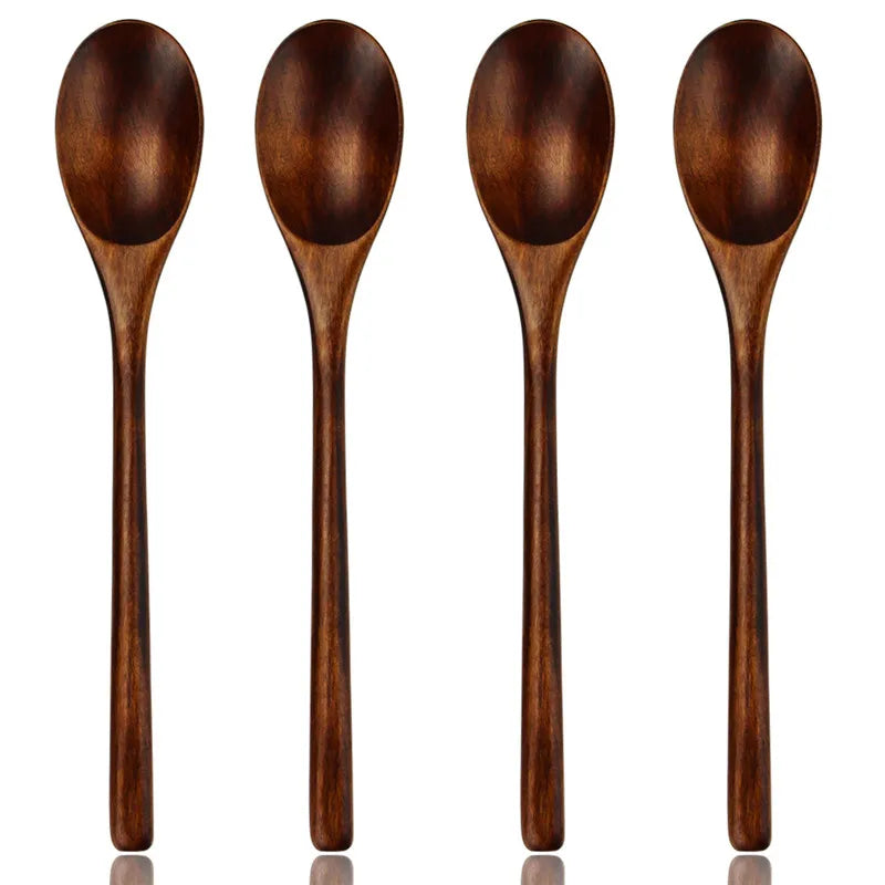 Professional Factory Wooden Spoon Serving Spoon Set Wooden Serving Spoon