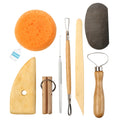 SINOART 8pcs Pottery Tool Set Customized Clay Tools Pottery Tool Kit for Art Supplies