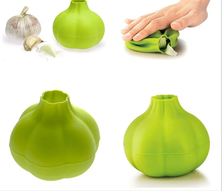 Custom Wholesale Novelty Kitchen Tools Food Grade Round Shape Silicone Garlic Peeler for Home Kitchen Accessories