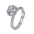 SICGEM Hand Tied Bouquet Design DEF Moissanite Women's Wedding Rings