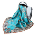 Spring Fashion Custom Print  Silk Scarf 53*53 Square Silky Stripe Scarf 100% Percent Silk Scarf