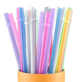 OEM Reusable Bpa Free bar Eco Plastic Colored Drinking Straws