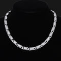 Hot Sale 925 Sterling Silver 8mm VVS Moissanite Design Men Fashion Hip Hop Iced Out Diamond Detachable Link Chain Necklace