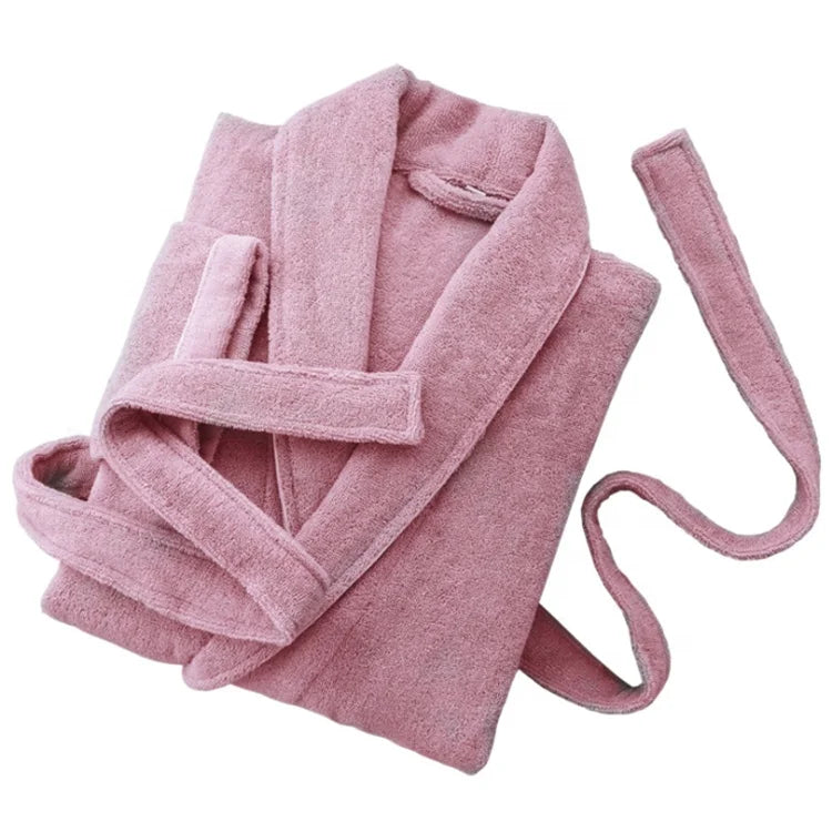 Luxury Custom Hotel 100% Cotton Terry Bathrobe Korean Bathrobe