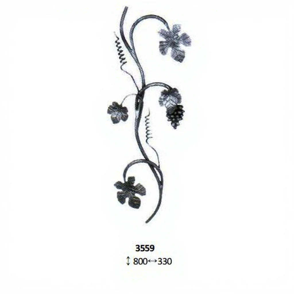 Ornamental Steel Railing Baluster Spindles Components for Staircase Railings Handrail Balustrade Gate Fence Parts