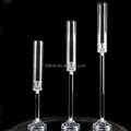Tall Candle Holder Tube Chimney for Wedding Table Decoration Glass Candle Holder clear Candlestick