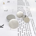10/12/15/17/20 mm Direct Roll Plating Nickel Metal Press Button Zinc Alloy Silver Round Press Metal Snap Button