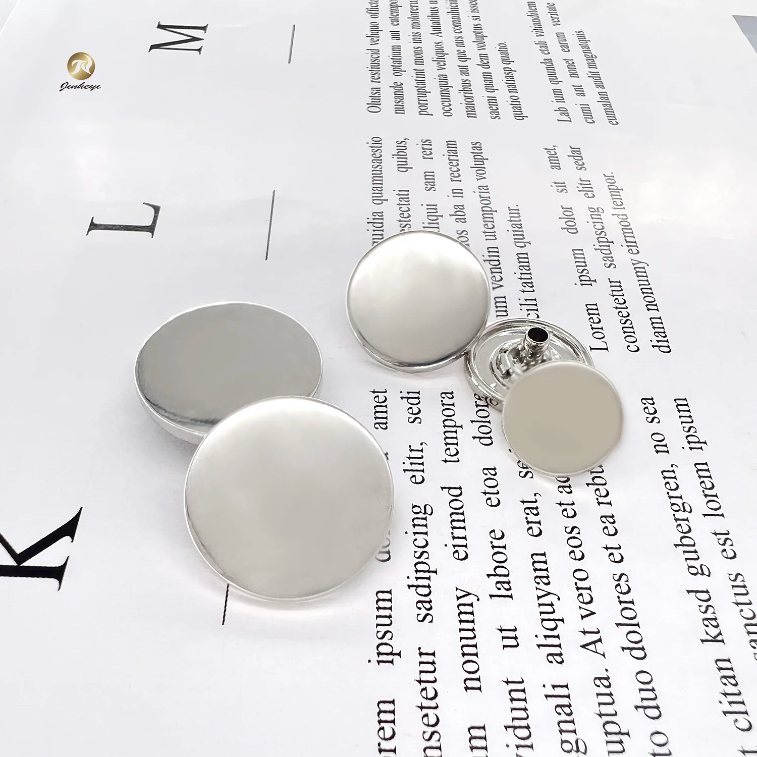 10/12/15/17/20 mm Direct Roll Plating Nickel Metal Press Button Zinc Alloy Silver Round Press Metal Snap Button
