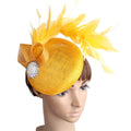 Wholesale Ladies Small Kentucky Sinamay Hair Band Hair Clip Tea Party Pillbox Derby Bridal Wedding Church for Women