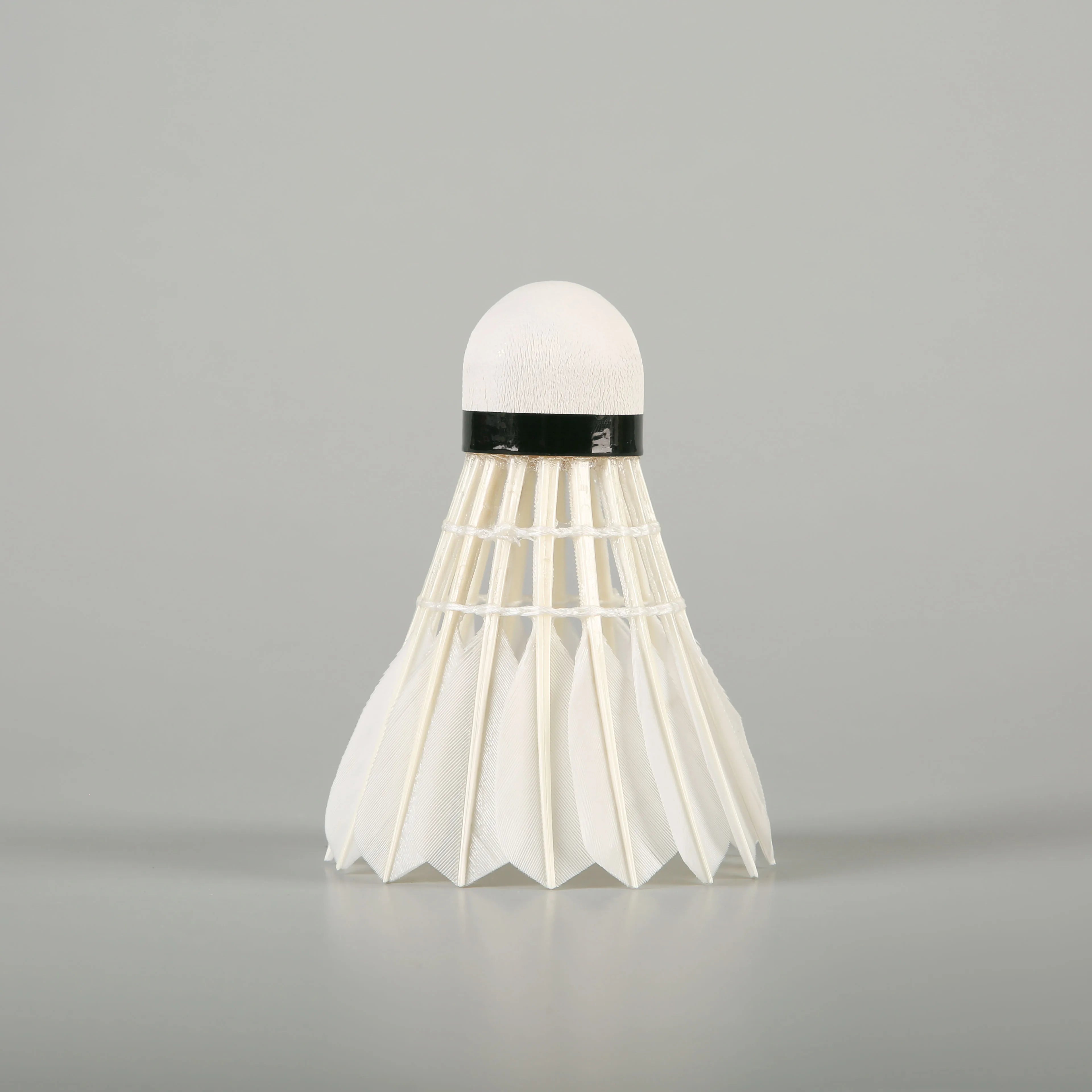 LING MEI LINGMEI-20 Professional Tournament Most Durable Goose Feather Badminton Shuttlecock 75-79 Speed 5g Weight White Color