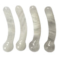 Decoration Gemstone Healing Crystal Wholesale Natural Clear Quartz Curved Massage Wand Crystal Dildo Yoni Healing