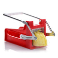 Small Home Potato Peeler and Cutter with Stainless Steel Blade and Plastic Shell for Slicing French Fries and Vegetable Cubes