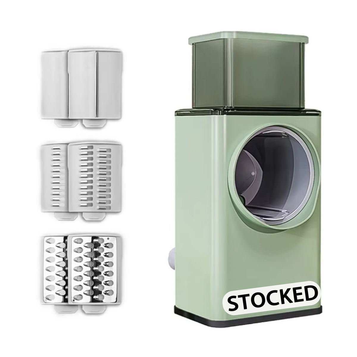 In Stock Chopper Vegetable Cutting Artifact Hand-Shake Shredding Slicer Large-Capacity Rotary Grater Masher Vegetable Cutter MegaBDM