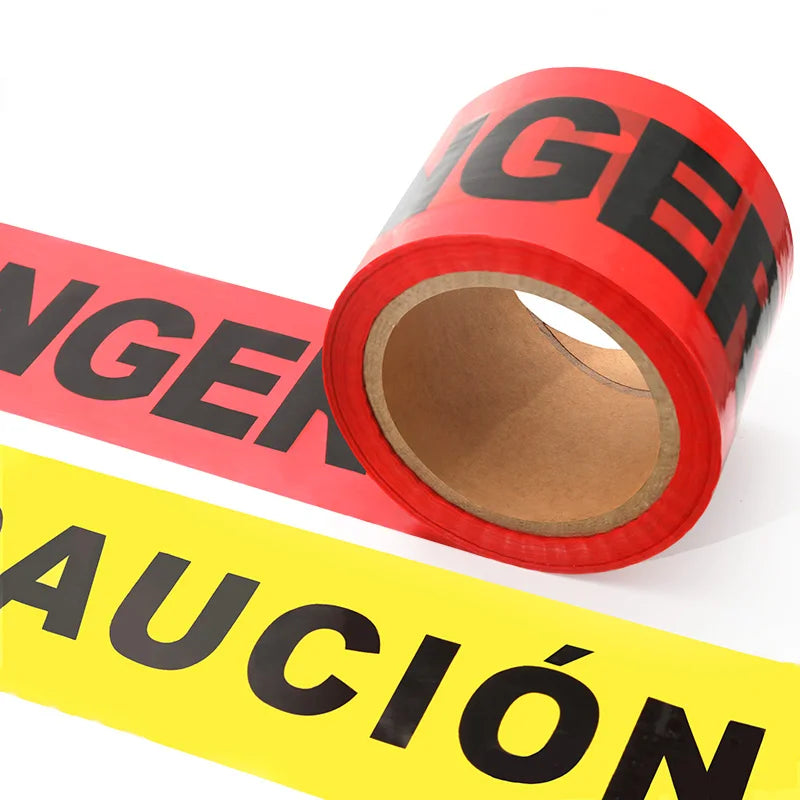 Barricade Danger Ldpe Orange Safety Caution Hazard PE Warning  Detectable Adhesive Tape Roll Caution Tape Red & White Yellow