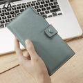 Andong Leather New Fashion Long Wallet Purse for Women Genuine Cow Leather Elegant Clutch Bag Multi-Card Position Phone Bag