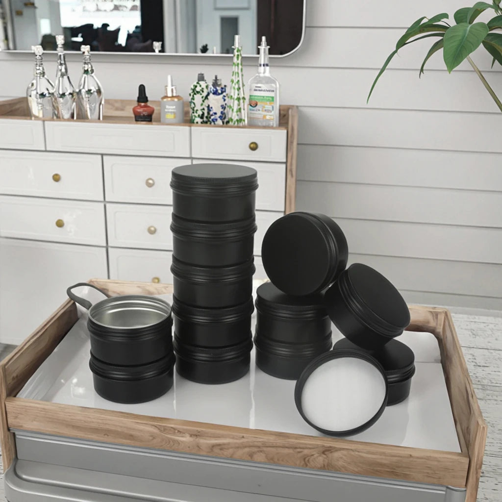 Customizable color logo Aluminum Tin Jars Plated Metal Containers Tea Candy Cosmetics Mint Square Shape Screw Lid Food Chemical