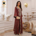 Zaynab Women Muslim Dress Custom Made Black Dubai Abaya Women Muslim Woman Dress Luxury Hand Work Designs Elegant Abaya
