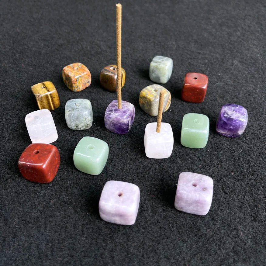Wholesale Rose Quartz Incense Stick Holder Crystal Clear Quartz Incense Holder