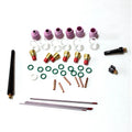OCIM 44PCS WP9/20 TIG Small Stubby Crystal Glass Ceramic Nozzle Kit