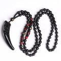 Punctual Crystal Rhinestone Tin Alloy Power Necklace with Strand Chain Arrow Design Tibetan Buddhist Style Unisex Gift