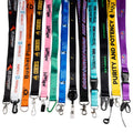 Promotional Customized Sublimation Printer Polyester Lanyard Id Card Holder Lanyard with logo Custom