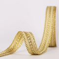 Custom High Tenacity 22MM Polyester/Cotton Decorative Braided Strap Woven Embroidery Ribbon with Melt Edge
