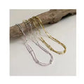 New Trendy Factory Wholesale 18K Gold Plated Multi-layer Snake Chain Necklace for Women 925 Sterling Silver Jewelry