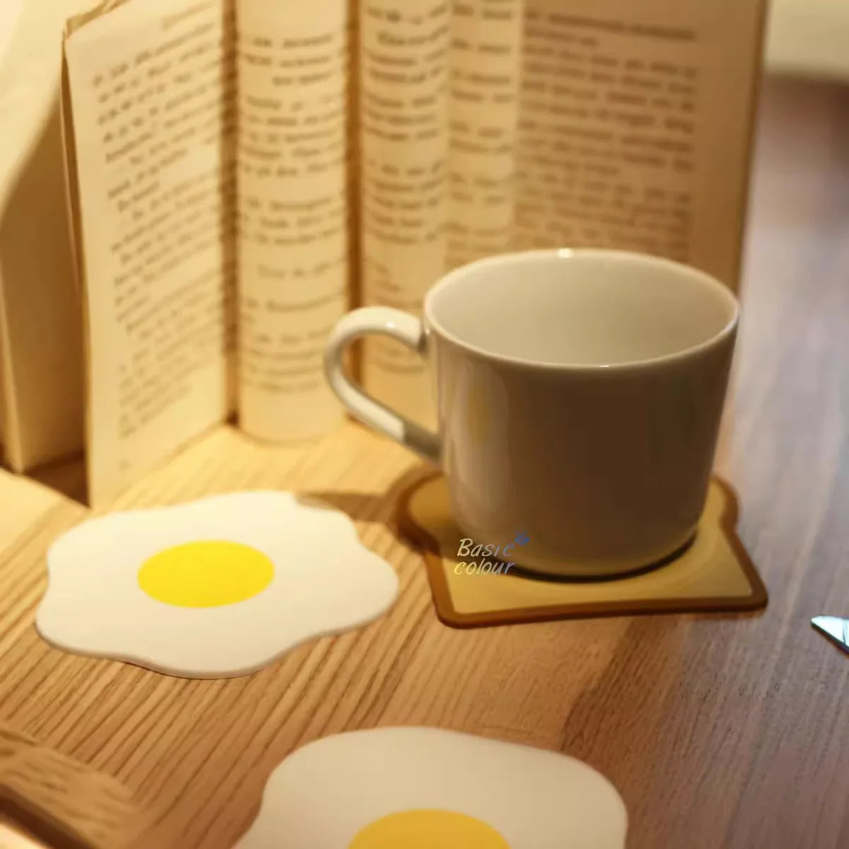Breakfast Cup Mat Coffee Drinks Office Cups Coaster Creative Gifts for Household Items and Home Decor MegaBDM