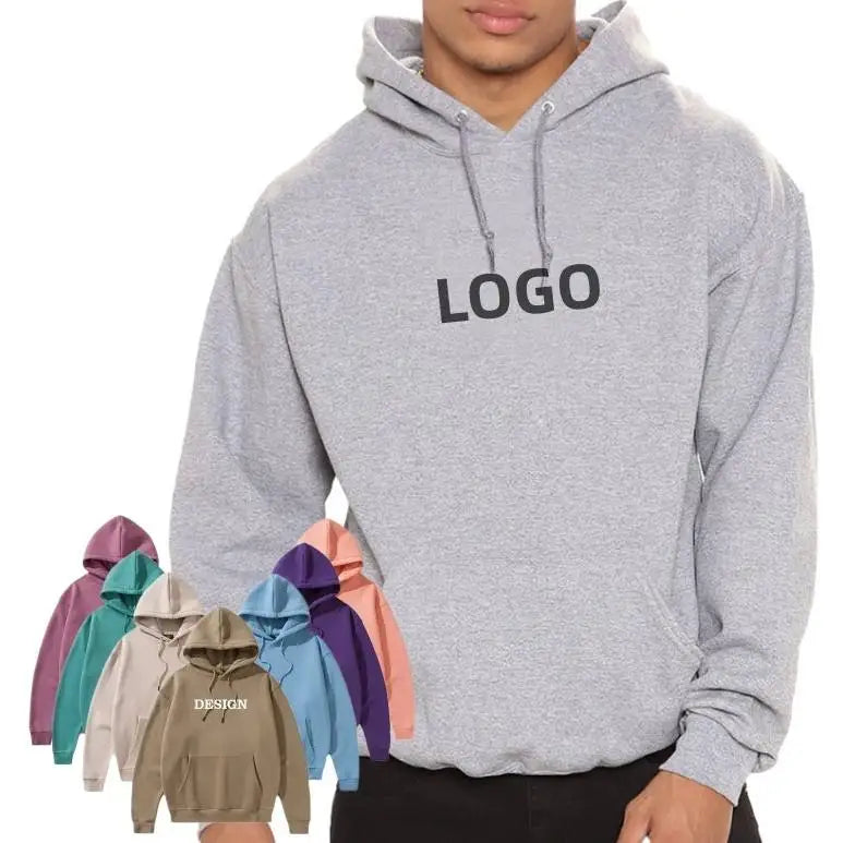 Autumn Oversized Boxy Solid Eco-Friendly Zipper-Up Hoodies Custom Logo High Quality 100% Cotton Loose Fit French Terry Unisex