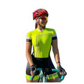 Summer Women's Road Bike Romper Women's Print Short Breathable Quick-dry Sleeve Shorts Zip Push Pants  Custom logo Bike Wear